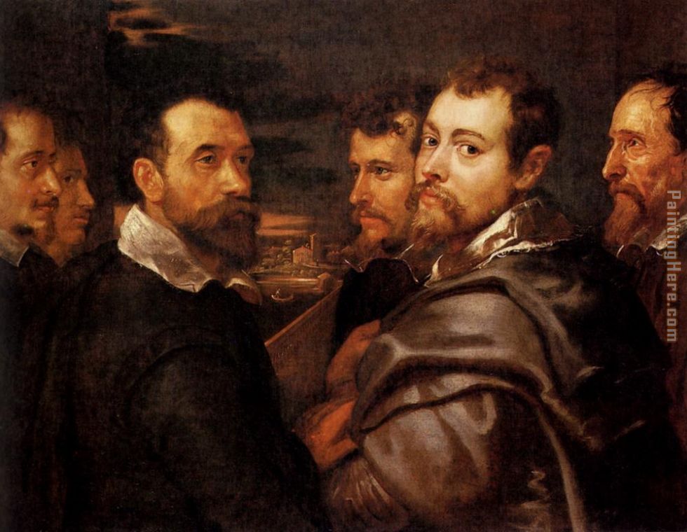 The Mantuan Circle Of Friends painting - Peter Paul Rubens The Mantuan Circle Of Friends art painting